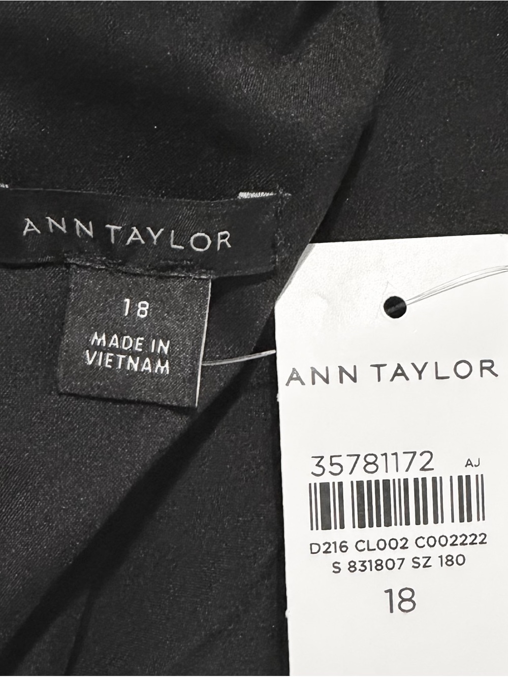 Ann Taylor Black Sequin Long-Sleeve Swing Dress - Picture 4 of 4